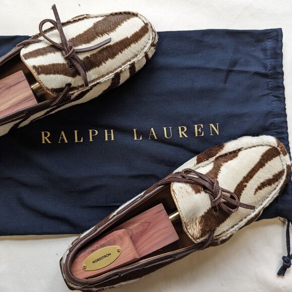 Ralph Lauren Calf Hair Animal Print driver Shoes Size 9 main image 4